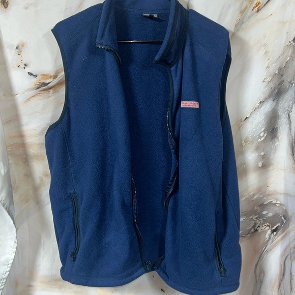 Ladies navy blue vineyard vines vest - Picture 1 of 4